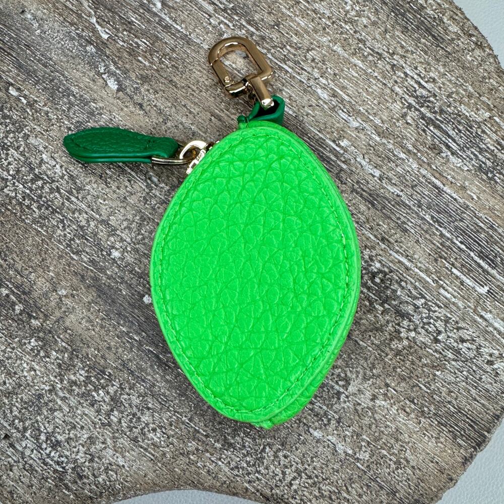 Lime Coin Pouch Purse Charm Lime Bag Charm Fruit Bag Charm NeW FAST SHIP